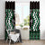 Personalised Taniko Motifs Aotearoa Window Curtain Waitangi Kowhaiwhai Kiwi - Green