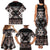 Personalised Taniko Motifs Aotearoa Family Matching Tank Maxi Dress and Hawaiian Shirt Waitangi Kowhaiwhai Kiwi - Mocha