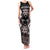 Personalised Taniko Motifs Aotearoa Family Matching Tank Maxi Dress and Hawaiian Shirt Waitangi Kowhaiwhai Kiwi - Mocha