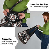 Personalised Taniko Motifs Aotearoa Grocery Bag Waitangi Kowhaiwhai Kiwi - Mocha