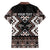 Personalised Taniko Motifs Aotearoa Hawaiian Shirt Waitangi Kowhaiwhai Kiwi - Mocha