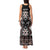 Personalised Taniko Motifs Aotearoa Tank Maxi Dress Waitangi Kowhaiwhai Kiwi - Mocha