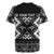 Personalised Taniko Motifs Aotearoa Rugby Jersey Waitangi Kowhaiwhai Kiwi - Monochrome