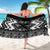 Personalised Taniko Motifs Aotearoa Sarong Waitangi Kowhaiwhai Kiwi - Monochrome