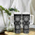 Personalised Taniko Motifs Aotearoa Tumbler With Handle Waitangi Kowhaiwhai Kiwi - Monochrome