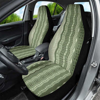 Vintage Sage Green Hawaiian Traditional Kapa Mix Flowers Lei Car Seat Cover LT7 - Polynesian Pride