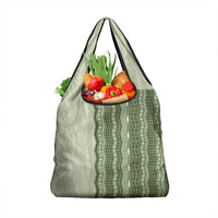 Vintage Sage Green Hawaiian Traditional Kapa Mix Flowers Lei Grocery Bag LT7 1-pack One Size Sage Green - Polynesian Pride