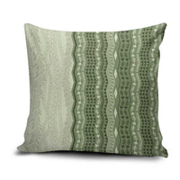 Vintage Sage Green Hawaiian Traditional Kapa Mix Flowers Lei Pillow Cover LT7 Sage Green - Polynesian Pride