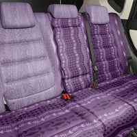 Vintage Violet Hawaiian Traditional Kapa Mix Flowers Lei Back Car Seat Cover LT7 - Polynesian Pride