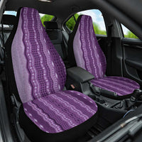 Vintage Violet Hawaiian Traditional Kapa Mix Flowers Lei Car Seat Cover LT7 One Size Violet - Polynesian Pride