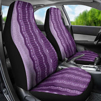 Vintage Violet Hawaiian Traditional Kapa Mix Flowers Lei Car Seat Cover LT7 - Polynesian Pride