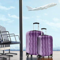Vintage Violet Hawaiian Traditional Kapa Mix Flowers Lei Luggage Cover