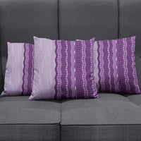 Vintage Violet Hawaiian Traditional Kapa Mix Flowers Lei Pillow Cover LT7 - Polynesian Pride