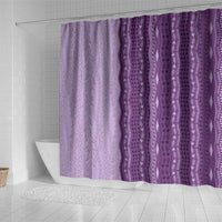 Vintage Violet Hawaiian Traditional Kapa Mix Flowers Lei Shower Curtain LT7 - Polynesian Pride