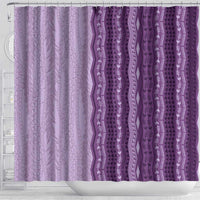 Vintage Violet Hawaiian Traditional Kapa Mix Flowers Lei Shower Curtain LT7 - Polynesian Pride
