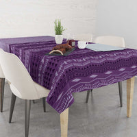 Vintage Violet Hawaiian Traditional Kapa Mix Flowers Lei Tablecloth LT7 - Polynesian Pride