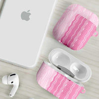 Vintage Pink Hawaiian Traditional Kapa Mix Flowers Lei AirPods Case LT7 - Polynesian Pride