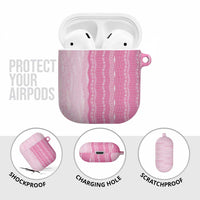 Vintage Pink Hawaiian Traditional Kapa Mix Flowers Lei AirPods Case LT7 - Polynesian Pride