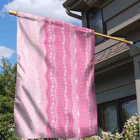Vintage Pink Hawaiian Traditional Kapa Mix Flowers Lei Garden Flag LT7 - Polynesian Pride