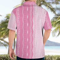 Vintage Pink Hawaiian Traditional Kapa Mix Flowers Lei Hawaiian Shirt LT7 - Polynesian Pride