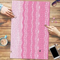 Vintage Pink Hawaiian Traditional Kapa Mix Flowers Lei Puzzle LT7 Pink - Polynesian Pride
