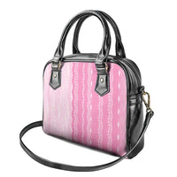 Vintage Pink Hawaiian Traditional Kapa Mix Flowers Lei Shoulder Handbag LT7 - Polynesian Pride