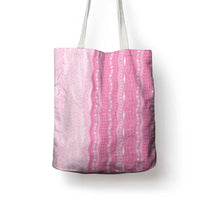 Vintage Pink Hawaiian Traditional Kapa Mix Flowers Lei Tote Bag LT7 - Polynesian Pride