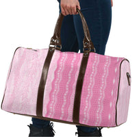 Vintage Pink Hawaiian Traditional Kapa Mix Flowers Lei Travel Bag LT7 - Polynesian Pride