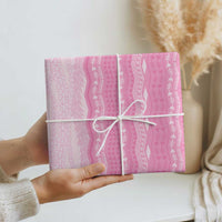 Vintage Pink Hawaiian Traditional Kapa Mix Flowers Lei Wrapping Paper LT7 - Polynesian Pride