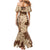 Samoa Women's Day Mermaid Dress Tiale Flower Mix Siapo Tapa LT7 - Polynesian Pride