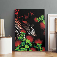 Aloha Hawaii Manta Rays Canvas Wall Art Red Ohia Lehua LT7 - Polynesian Pride
