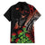 Aloha Hawaii Manta Rays Family Matching Off Shoulder Maxi Dress and Hawaiian Shirt Red Ohia Lehua