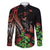 Aloha Hawaii Manta Rays Family Matching Off Shoulder Maxi Dress and Hawaiian Shirt Red Ohia Lehua
