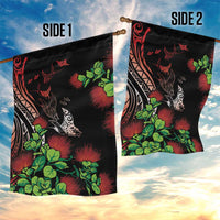Aloha Hawaii Manta Rays Garden Flag Red Ohia Lehua LT7 - Polynesian Pride