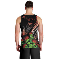 Aloha Hawaii Manta Rays Men Tank Top Red Ohia Lehua LT7 - Polynesian Pride
