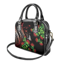 Aloha Hawaii Manta Rays Shoulder Handbag Red Ohia Lehua