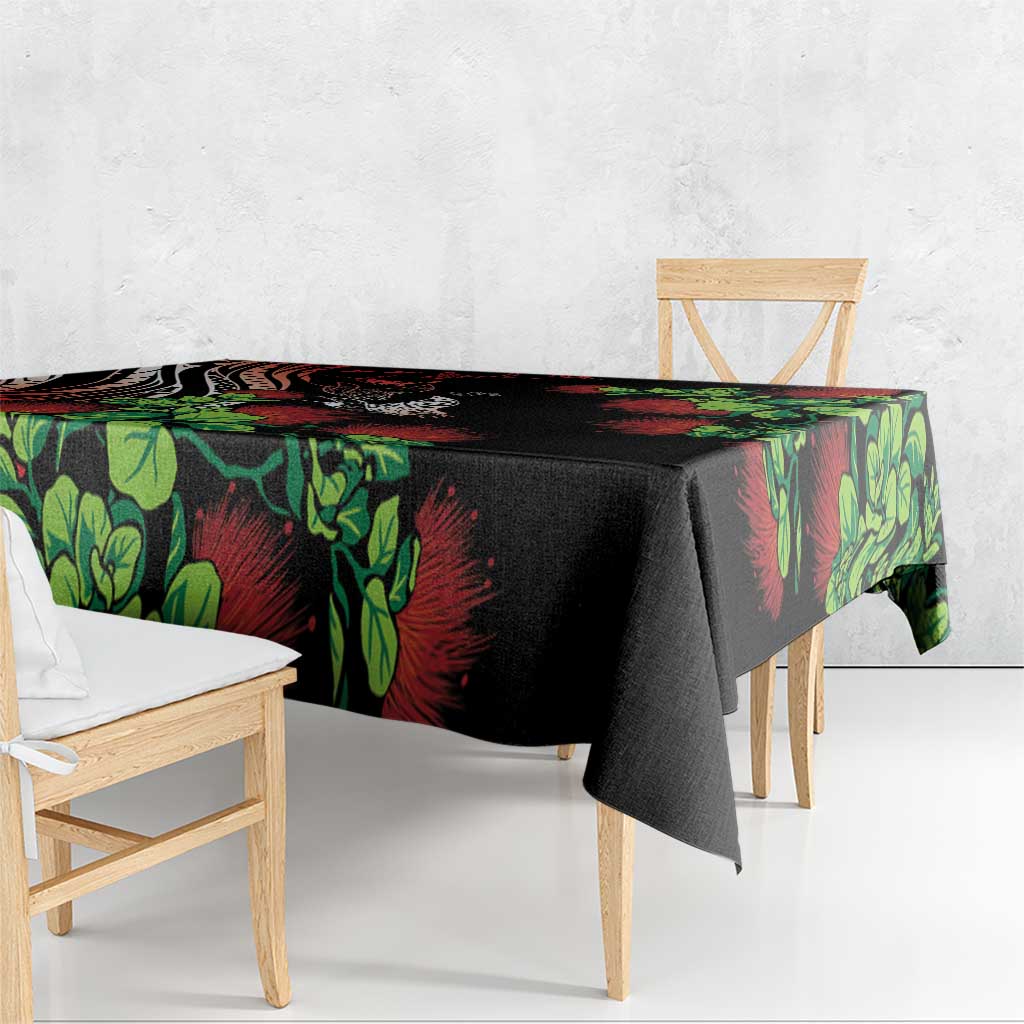 Aloha Hawaii Manta Rays Tablecloth Red Ohia Lehua LT7 - Polynesian Pride