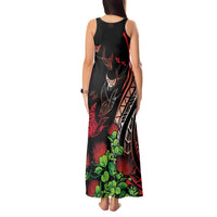 Aloha Hawaii Manta Rays Tank Maxi Dress Red Ohia Lehua