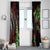 Aloha Hawaii Manta Rays Window Curtain Red Ohia Lehua