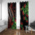 Aloha Hawaii Manta Rays Window Curtain Red Ohia Lehua