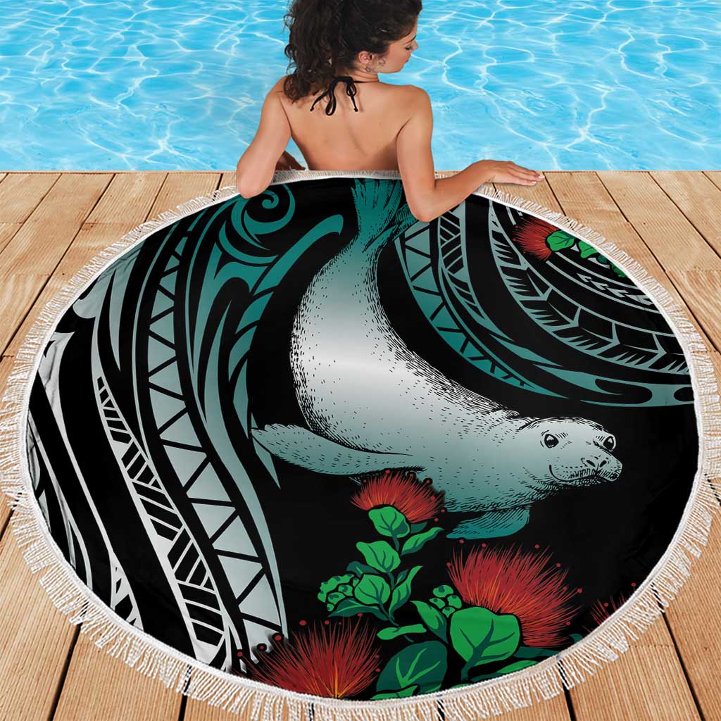 Aloha Hawaii Monk Seal Beach Blanket Mix Ohia Lehua LT7 - Polynesian Pride