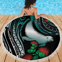 Aloha Hawaii Monk Seal Beach Blanket Mix Ohia Lehua LT7 - Polynesian Pride