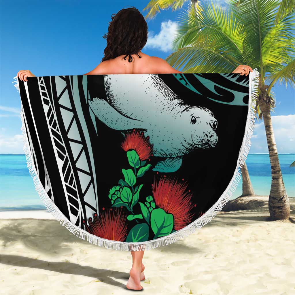Aloha Hawaii Monk Seal Beach Blanket Mix Ohia Lehua LT7 - Polynesian Pride