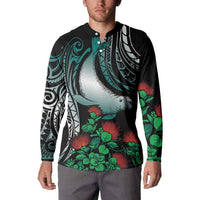 Aloha Hawaii Monk Seal Button Sweatshirt Mix Ohia Lehua LT7 - Polynesian Pride