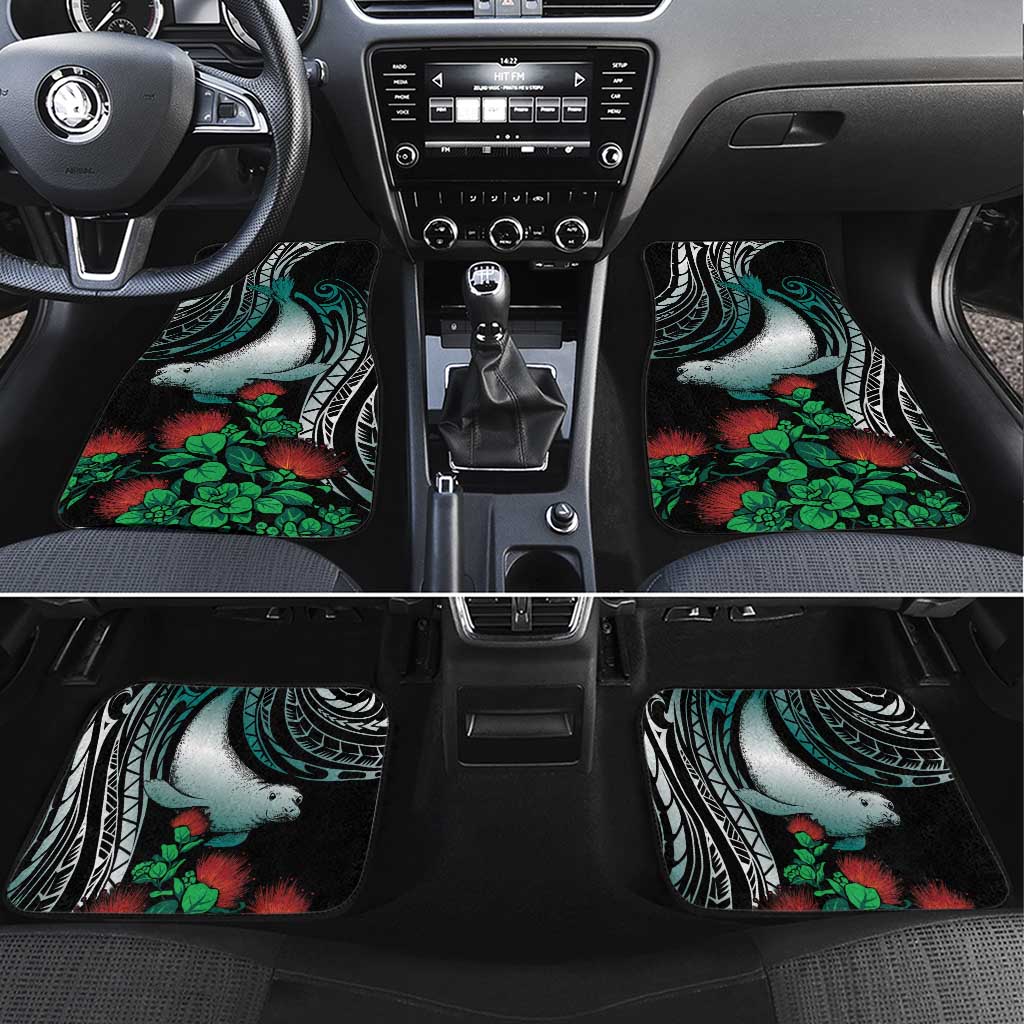 Aloha Hawaii Monk Seal Car Mats Mix Ohia Lehua