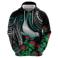 Aloha Hawaii Monk Seal Hoodie Mix Ohia Lehua