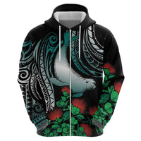 Aloha Hawaii Monk Seal Hoodie Mix Ohia Lehua