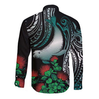 Aloha Hawaii Monk Seal Long Sleeve Button Shirt Mix Ohia Lehua LT7 - Polynesian Pride