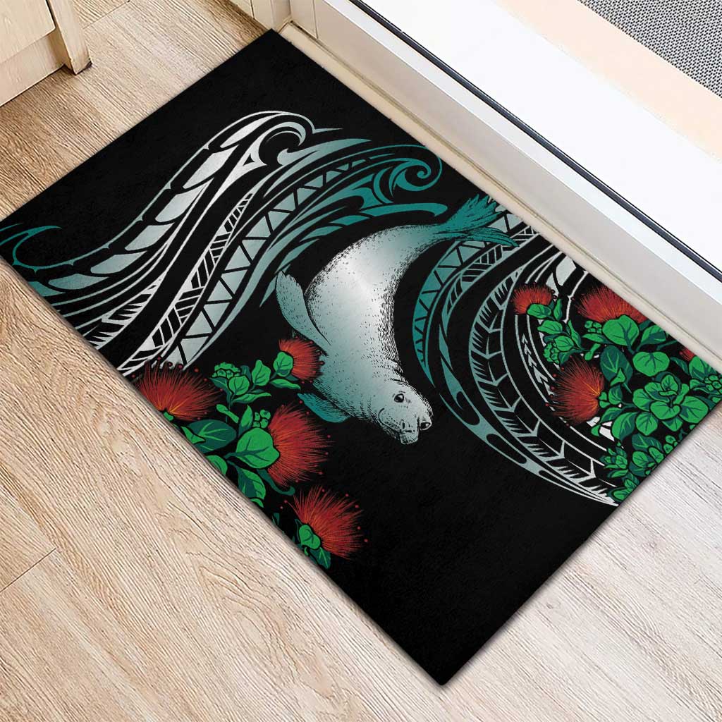Aloha Hawaii Monk Seal Rubber Doormat Mix Ohia Lehua LT7 - Polynesian Pride