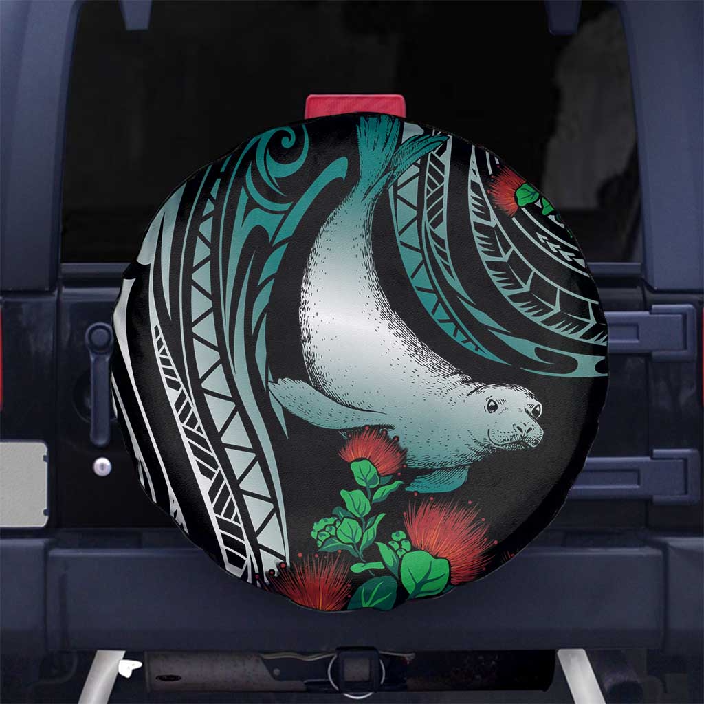 Aloha Hawaii Monk Seal Spare Tire Cover Mix Ohia Lehua